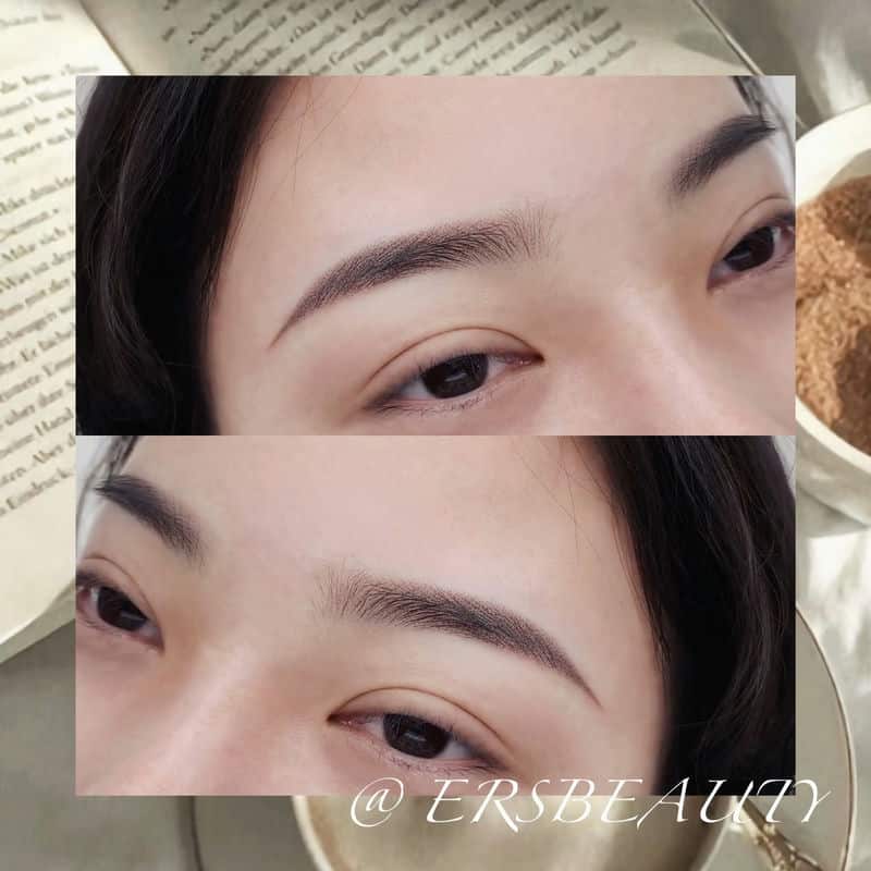 林口霧眉分享裸妝感霧眉，自然得就像原生眉毛一樣！體驗非常完美